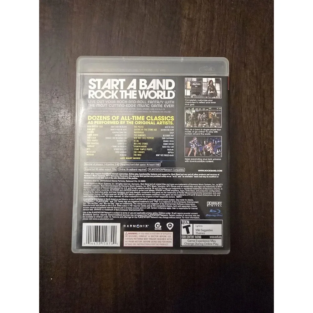 Rock Band (Sony PlayStation 3, 2007)